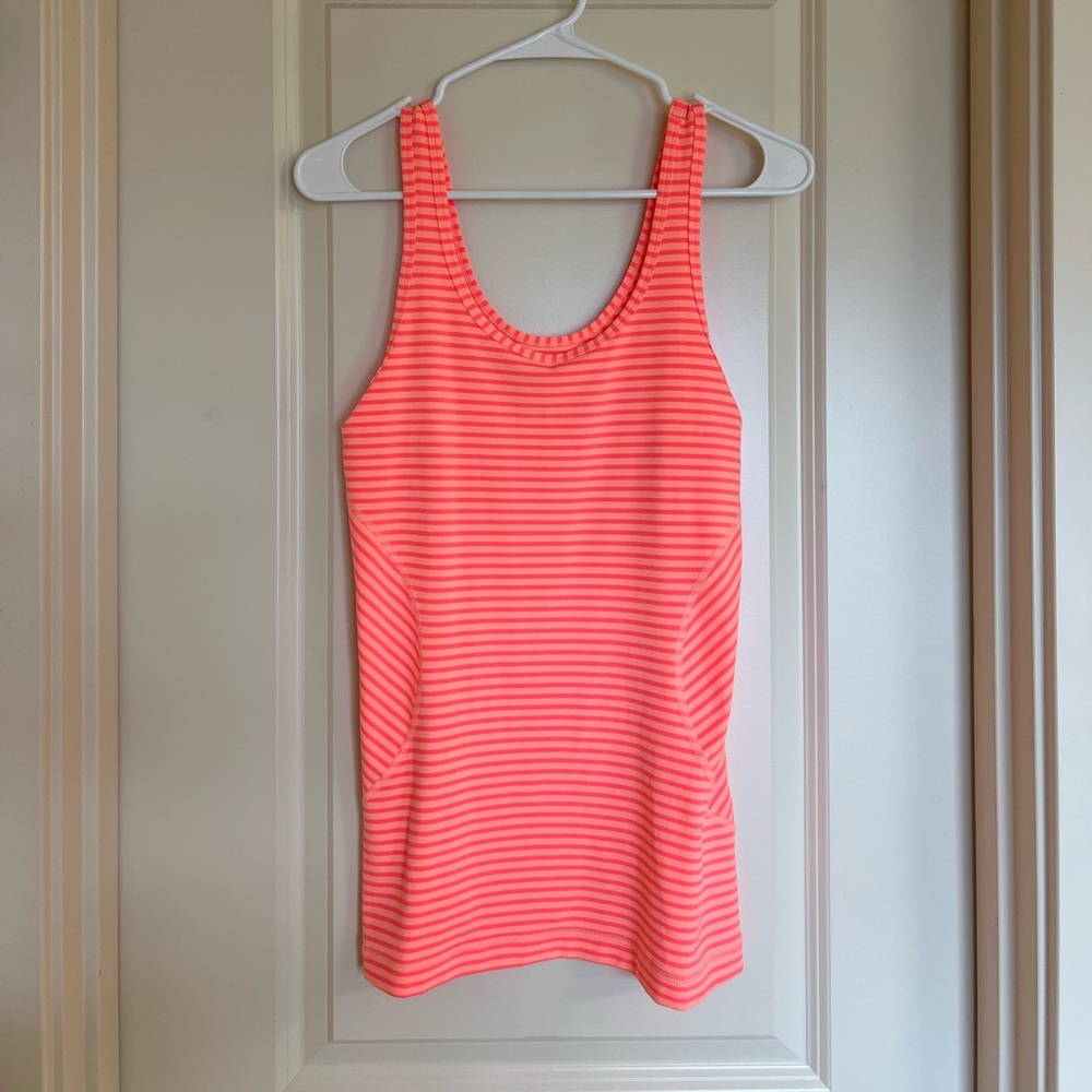 Zella Striped Coral Tank Top